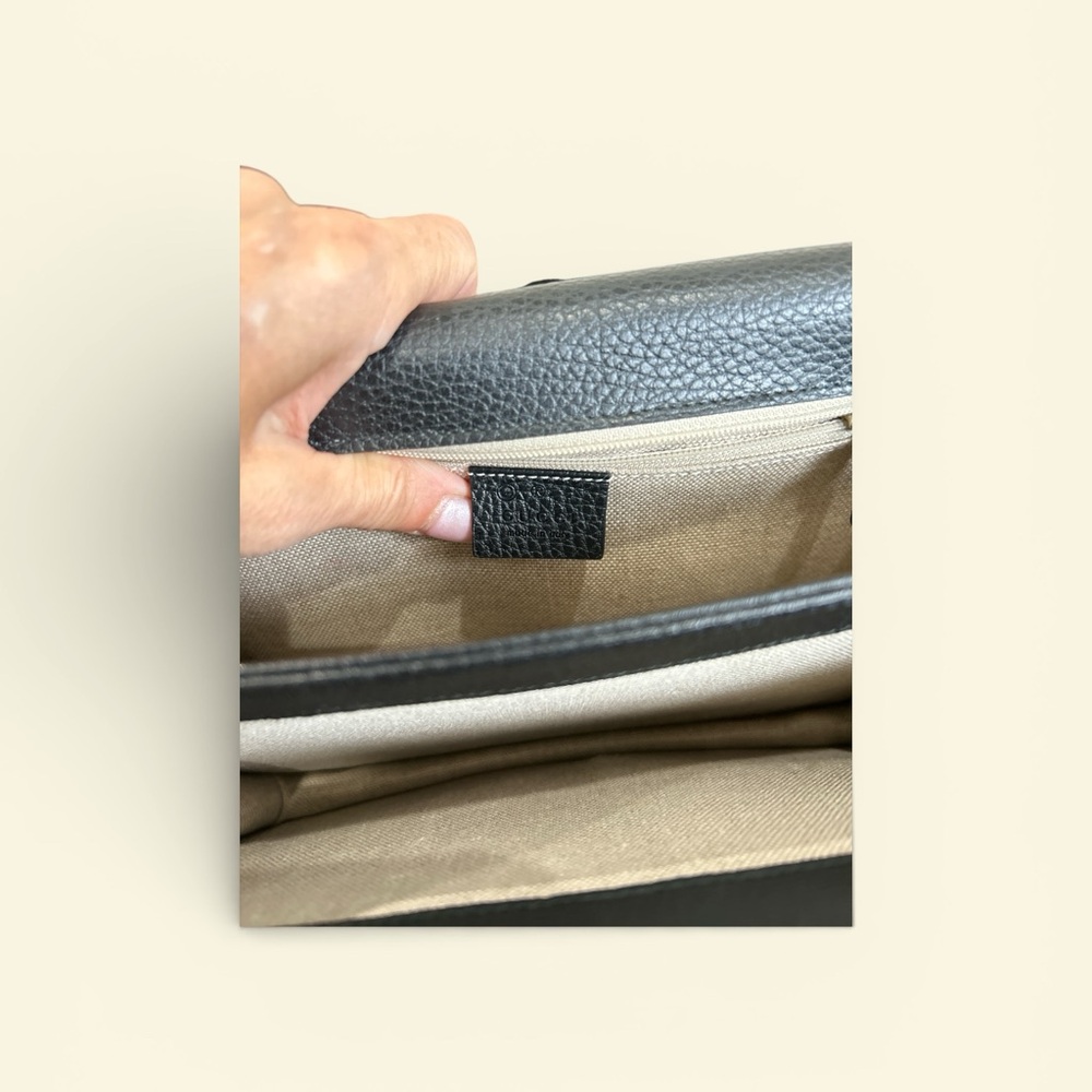 Authentic Gucci Interlocking Black Crossbody Bag … - image 4